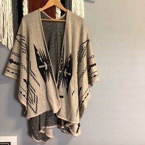 Boutique tribal poncho